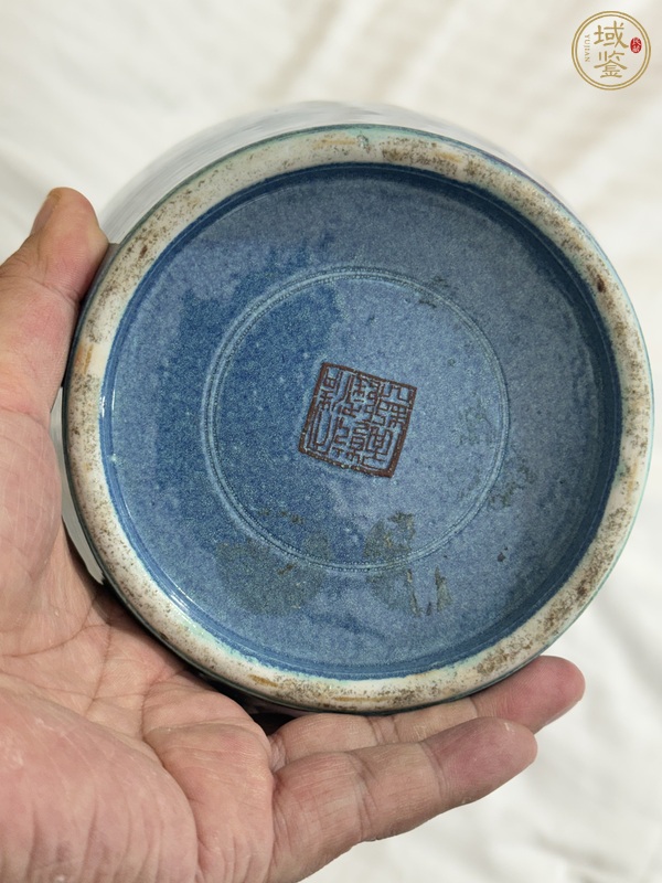 古玩陶瓷爐鈞釉瓶真品鑒賞圖