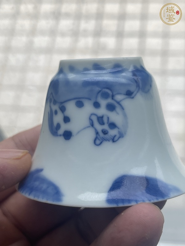 古玩陶瓷清早期青花盞真品鑒賞圖