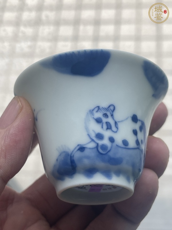古玩陶瓷清早期青花盞真品鑒賞圖
