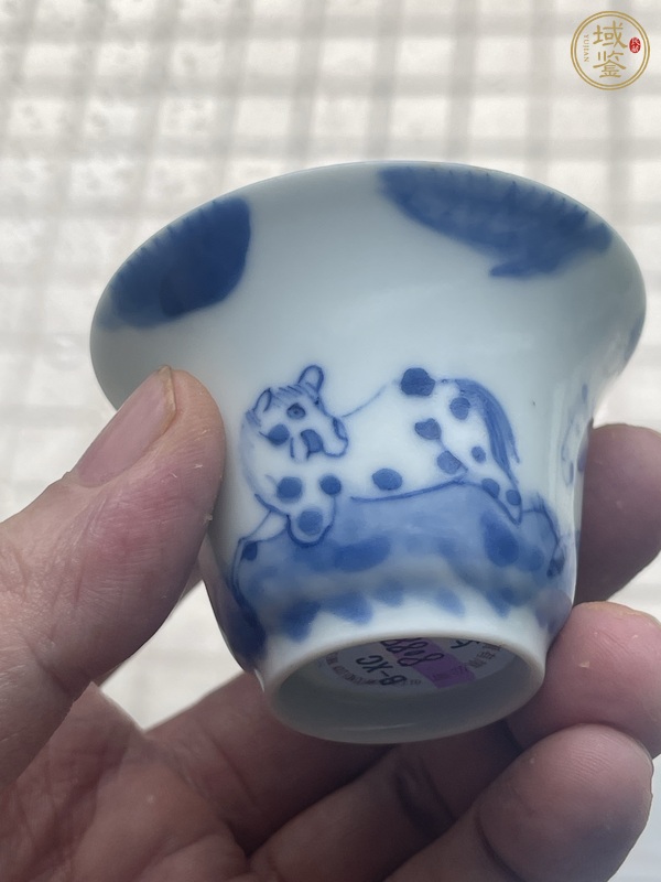 古玩陶瓷清早期青花盞真品鑒賞圖