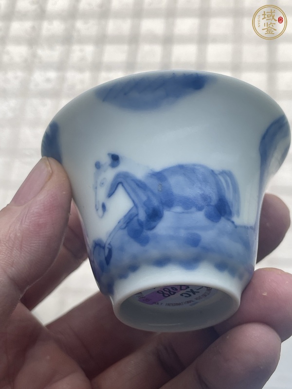 古玩陶瓷清早期青花盞真品鑒賞圖
