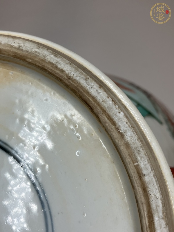 古玩陶瓷對弈圖五彩將軍罐真品鑒賞圖