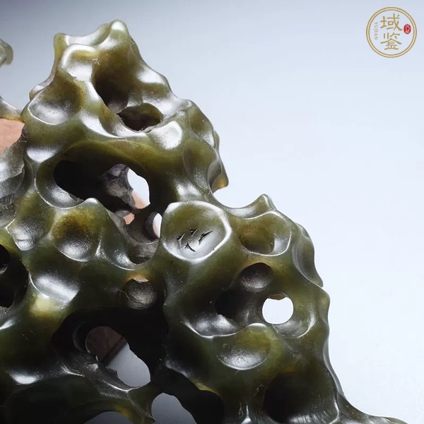 古玩玉器和田玉雕“太湖石形”擺件真品鑒賞圖