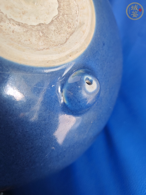 古玩陶瓷祭藍釉爐真品鑒賞圖