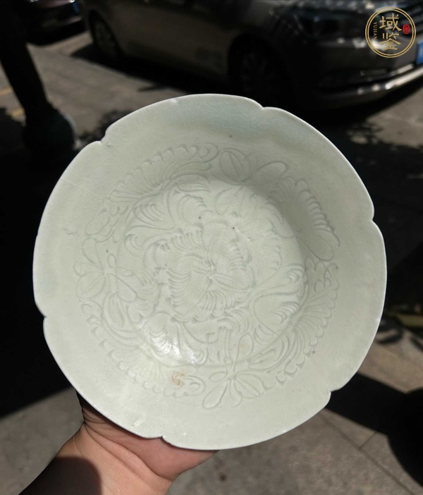 古玩湖田窯刻花盤真品鑒賞圖