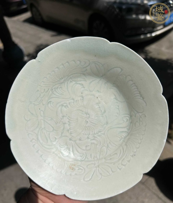 古玩陶瓷湖田窯刻花盤真品鑒賞圖