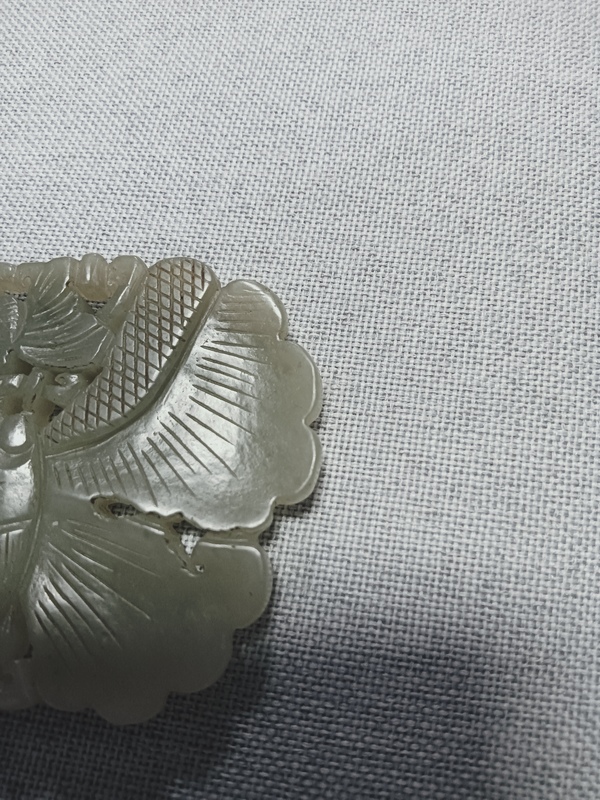 古玩玉器和田玉雕“蝴蝶佩”拍賣，當前價格3300元