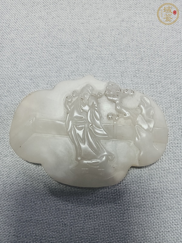 古玩玉器和田玉雕“壽星牌”真品鑒賞圖