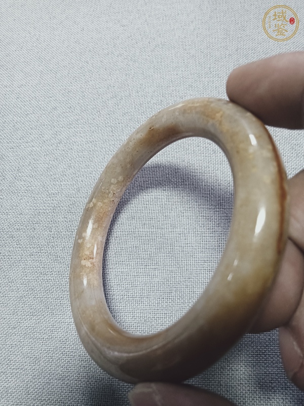 古玩玉器和田玉雕“素紋手鐲”真品鑒賞圖