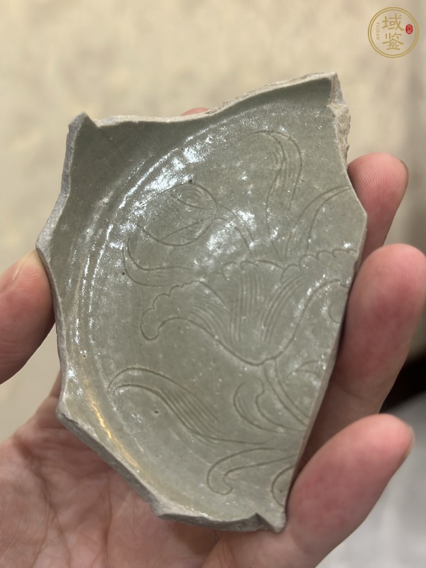 古玩陶瓷越窯瓷片真品鑒賞圖