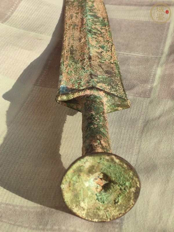 古玩銅器青銅劍真品鑒賞圖