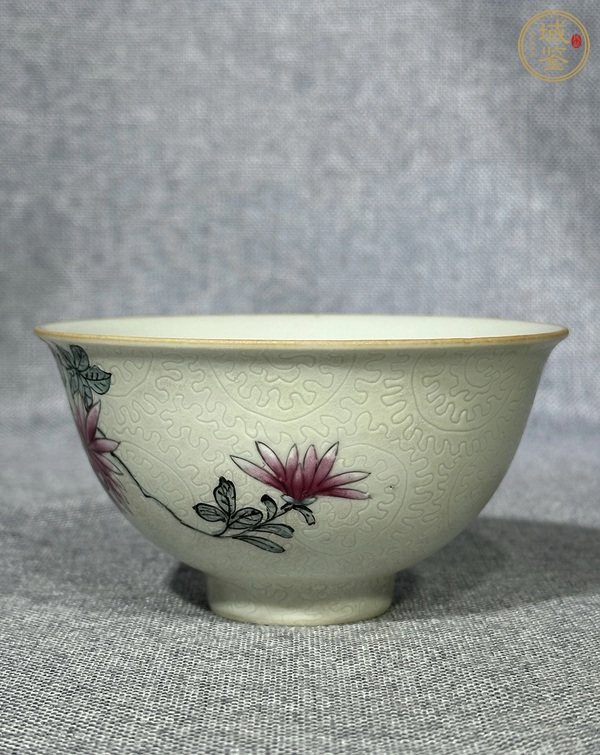 古玩陶瓷粉彩杯真品鑒賞圖