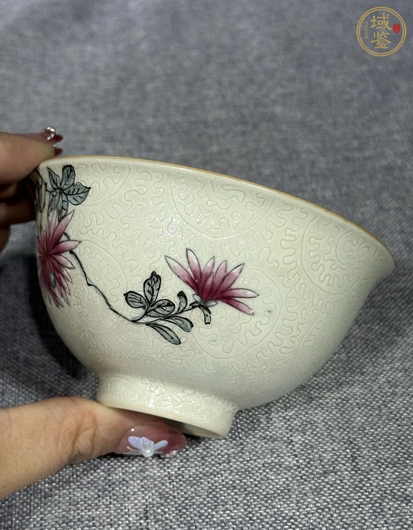 古玩陶瓷粉彩杯真品鑒賞圖