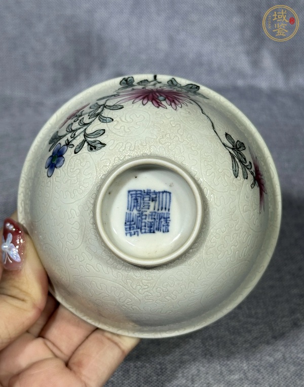 古玩陶瓷粉彩杯真品鑒賞圖