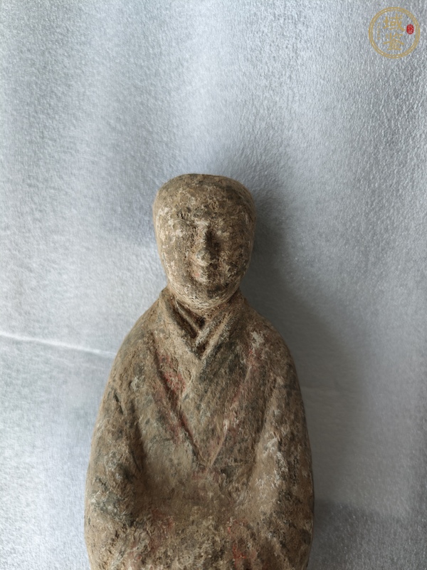 古玩陶瓷喇叭褲俑真品鑒賞圖