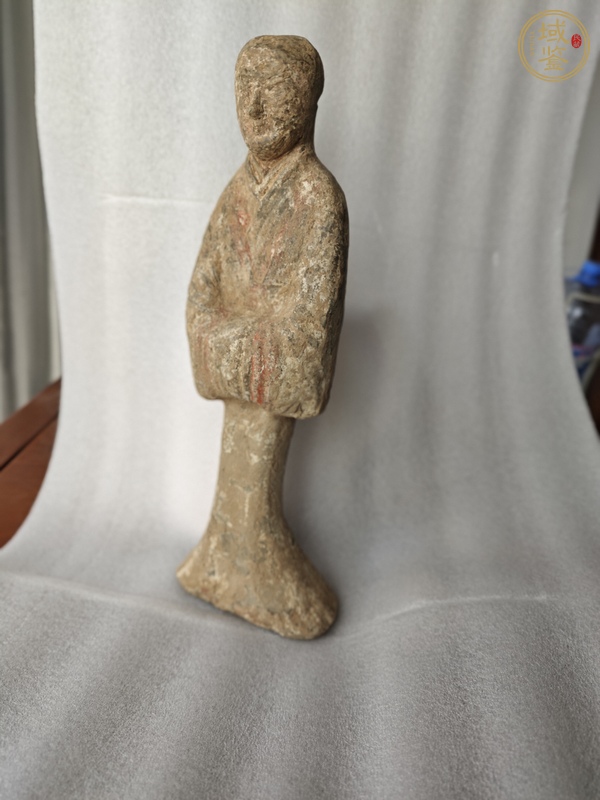 古玩陶瓷喇叭褲俑真品鑒賞圖