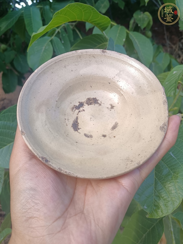 古玩陶瓷磁州窯白釉茶盞真品鑒賞圖