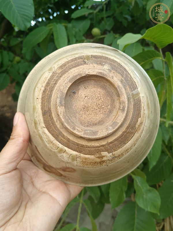古玩陶瓷磁州窯白地黑花碗真品鑒賞圖