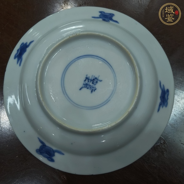 古玩陶瓷青花二喬圖盤真品鑒賞圖