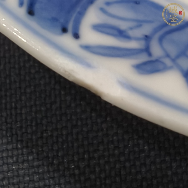 古玩陶瓷青花二喬圖盤真品鑒賞圖