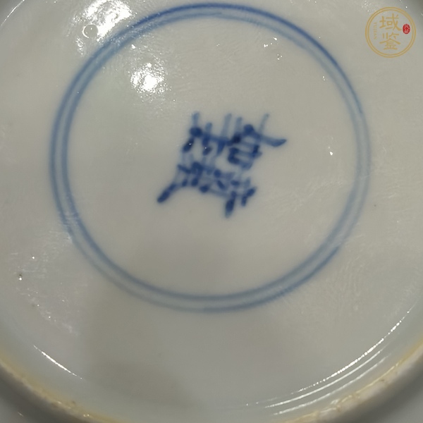 古玩陶瓷青花二喬圖盤真品鑒賞圖