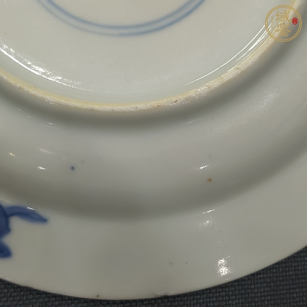 古玩陶瓷青花二喬圖盤真品鑒賞圖