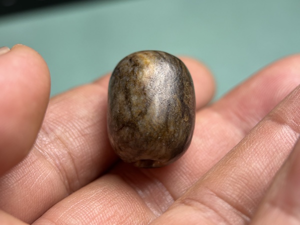 古玩玉器商周和田玉棗珠拍賣，當前價格9600元