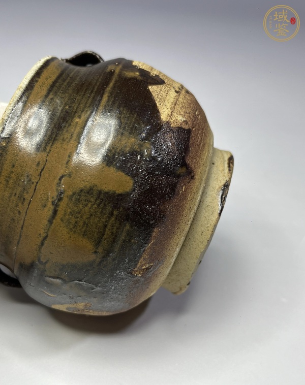 古玩陶瓷磁州窯醬釉雙系罐真品鑒賞圖