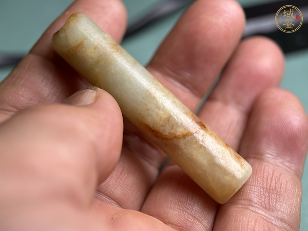 古玩玉器商周和田玉長(zhǎng)管真品鑒賞圖
