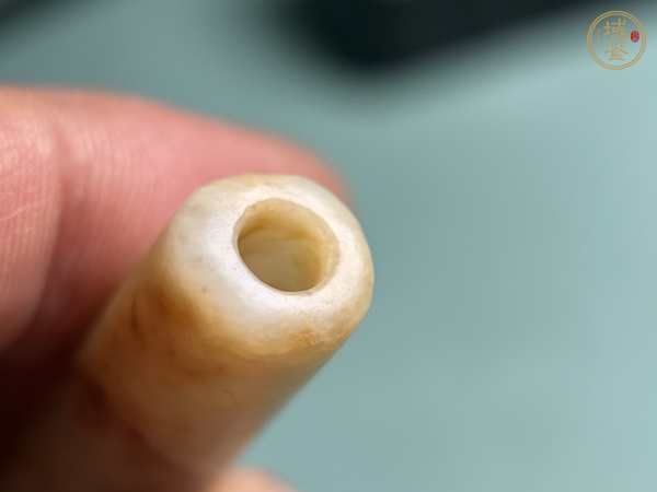 古玩玉器商周和田玉長(zhǎng)管真品鑒賞圖