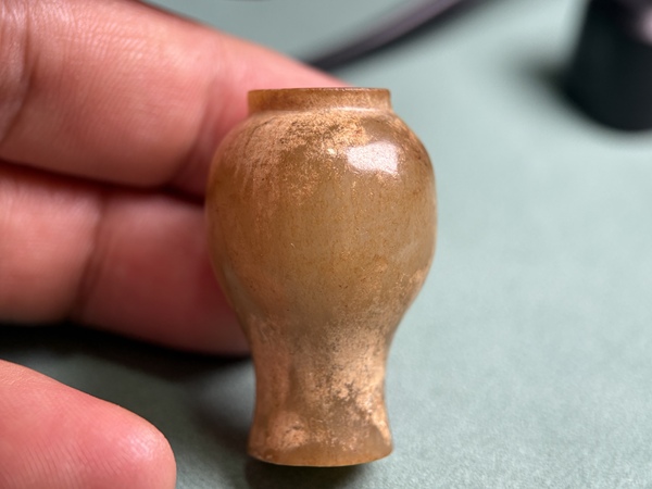 古玩玉器中古舍利罐：一對拍賣，當前價格28600元