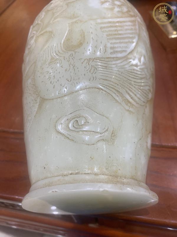 古玩玉器“阿富汗玉”雕“龍鳳紋瓶”真品鑒賞圖