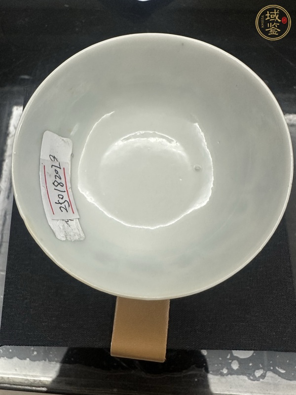 古玩陶瓷清光緒 青花臥足杯真品鑒賞圖