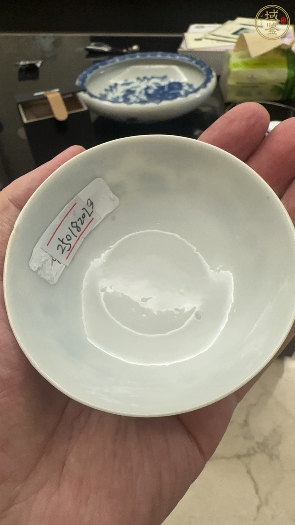 古玩陶瓷清光緒 青花臥足杯真品鑒賞圖