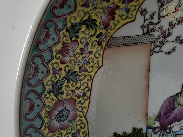 古玩陶瓷仕女紋粉彩真品鑒賞圖