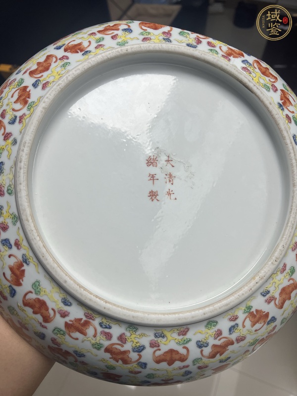 古玩粉彩盤真品鑒賞圖