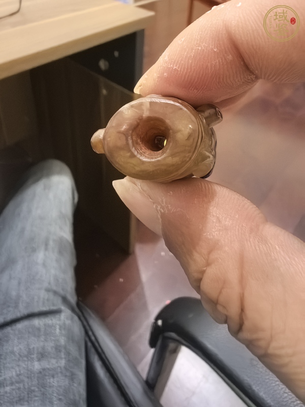 古玩玉器仿古螭龍勒子真品鑒賞圖