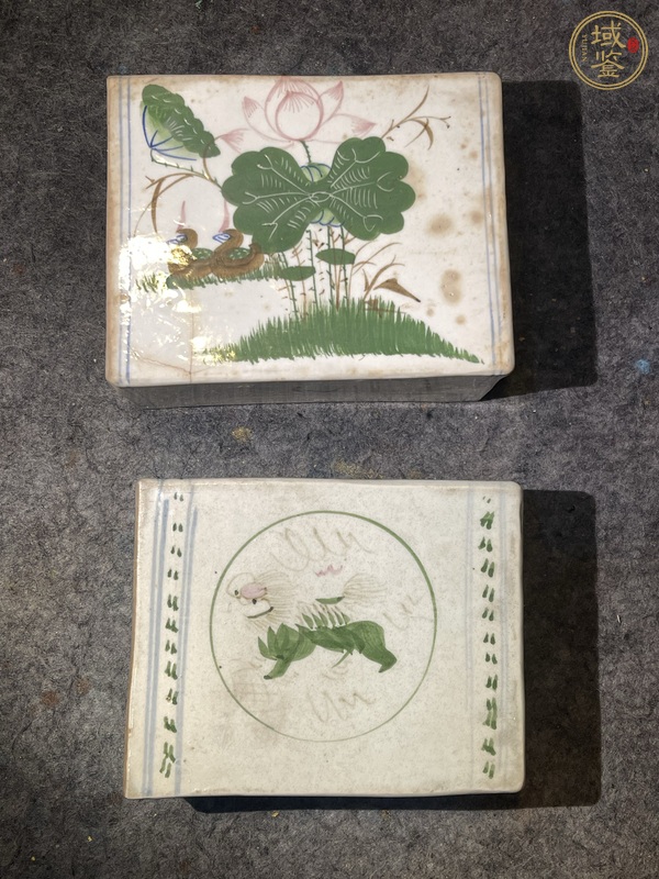 古玩粉彩脈枕真品鑒賞圖