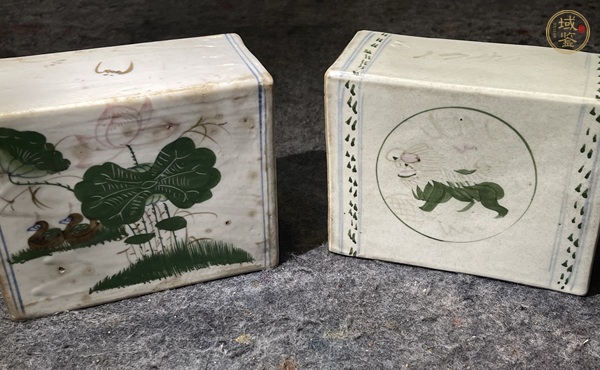 古玩陶瓷粉彩脈枕真品鑒賞圖
