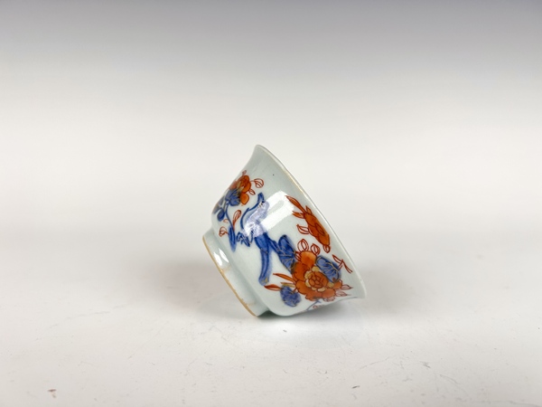 古玩陶瓷清康熙·青花礬紅描金花鳥(niǎo)杯碟拍賣，當(dāng)前價(jià)格2000元