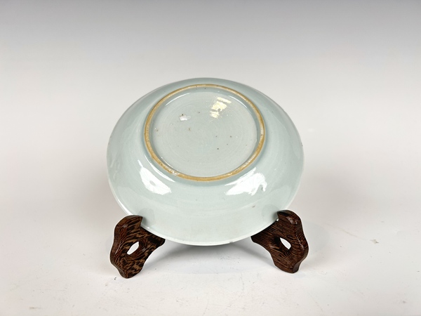 古玩陶瓷清康熙·青花礬紅描金花鳥(niǎo)杯碟拍賣，當(dāng)前價(jià)格2000元