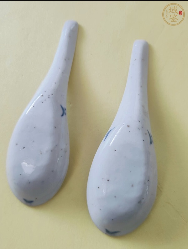古玩陶瓷青花山水紋調(diào)羹真品鑒賞圖