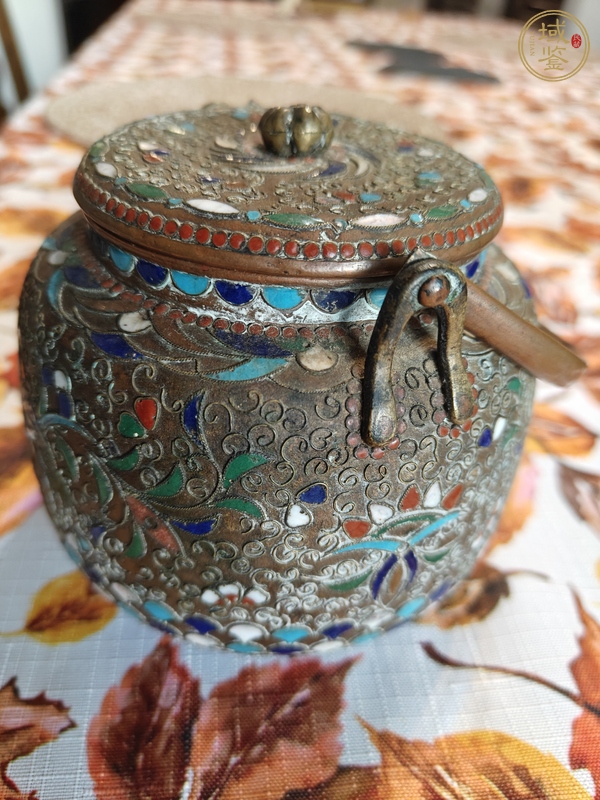 古玩掐絲琺瑯壺真品鑒賞圖