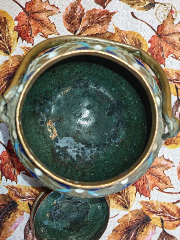 古玩銅器掐絲琺瑯壺真品鑒賞圖