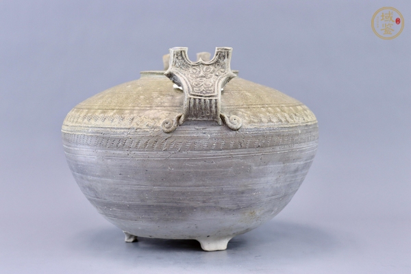 古玩陶瓷漢代青瓷瓿真品鑒賞圖