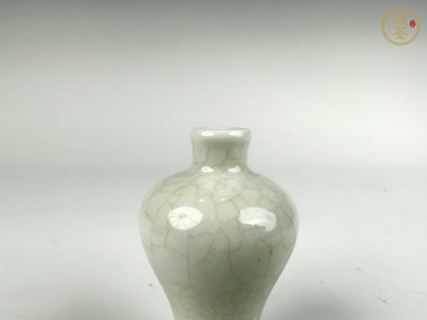 古玩陶瓷清晚期·哥釉梅瓶真品鑒賞圖