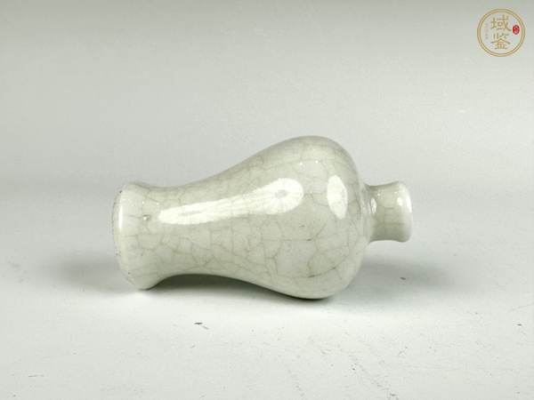 古玩陶瓷清晚期·哥釉梅瓶真品鑒賞圖