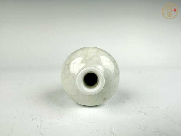 古玩陶瓷清晚期·哥釉梅瓶真品鑒賞圖