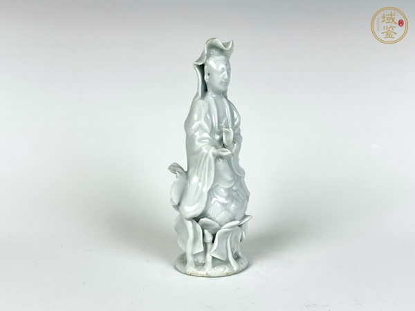 古玩陶瓷清晚期·德化凈水觀音像真品鑒賞圖