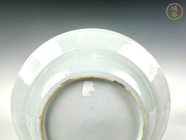 古玩陶瓷清雍正·粉彩花卉三多紋深腹折沿盤真品鑒賞圖